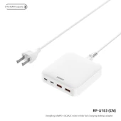 65W Çoklu Port Hızlı Şarj Masaüstü Telefon Adaptörü - 7