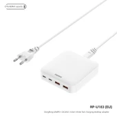 65W Çoklu Port Hızlı Şarj Masaüstü Telefon Adaptörü - 8