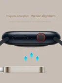 Apple Watch Hızlı Kablosuz Manyetik Şarj Başlığı - Metal Kasa USB - 4