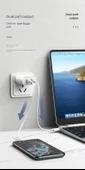 18W Çift Portlu USB-C PD3.0 Hızlı Şarj Aleti - İngiliz Standardı C-L Seti - 7