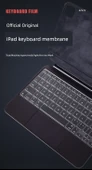 2018 ~ Yeni 12.9 inç iPad Pro Klavye - Siyah Antibakteriyel Film - 7