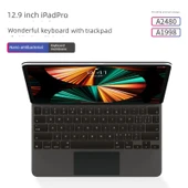 2018 ~ Yeni 12.9 inç iPad Pro Klavye - Siyah Antibakteriyel Film - 1