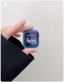 Apple Watch 40mm (4/5/6/SE Nesil) Uyumlu Mor'dan Mavi'ye Gradyan TPU Kılıf - 1