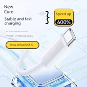 iPhone 16e için 30W USB-C PD Hızlı Şarj Aleti - 1.5 Metre Kablolu (2 Adet) - 4