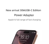 iPhone 16e için 30W USB-C PD Hızlı Şarj Aleti - 1.5 Metre Kablolu (2 Adet) - 7