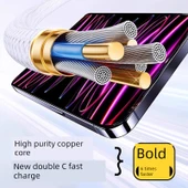 iPhone 16e için 30W USB-C PD Hızlı Şarj Aleti - 1.5 Metre Kablolu (2 Adet) - 3