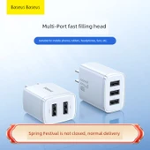 Çift Portlu Beyaz Şarj Aleti + 1m Android Kablo - 2