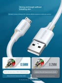 MicroUSB Hızlı Şarj Kablosu - 3m Siyah - 4
