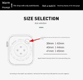 iWatch 4/5/6/SE 44mm İnci Detaylı Gümüş Metal Kordon - 7