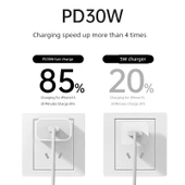 Apple 15 PD20W Hızlı Şarj Başlığı + 2.0m Çift C Kablo Seti - 3