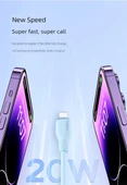 USB-C Lightning Kablosu - İki Adet Nebula Moru 1.2m Çift C Port iPhone 15 - 7