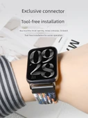 Xiaomi Mi Band 8 Pro Uyumlu Elastik Örgü Kordon - Yıldız Işığı Siyah - 3