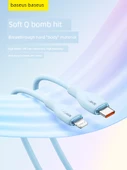 USB-C Lightning Kablosu - İki Adet Nebula Moru 1.2m Çift C Port iPhone 15 - 4