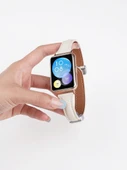 Huawei FIT/new/elegant Uyumlu Litchi Siyah Deri Manyetik Kordon + HD Film - 3