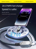 iPhone 16/15 Uyumlu Hızlı Şarj Kablosu - Xingyao Siyahı 1m Çift Type-C - 3