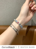 44mm (4~6. Nesil/SE) Renkli Elmas Apple Watch Kordon Tek Katmanlı Film - 3