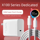 Vivo X100/Pro 120W Hızlı Şarj Cihazı, 1.5 Metre ve 2 Metre Çift C Kablolar - 2