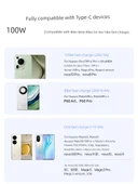 100W Süper Hızlı Şarj USB-A - Type-C Kablo - 9