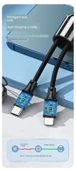 Apple 6-14 Uyumlu 30W Hızlı Şarj Data Kablosu - Siyah (C-L) 12cm - 8