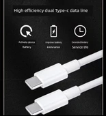 Vivo X100/Pro 120W Hızlı Şarj Cihazı, 1.5 Metre ve 2 Metre Çift C Kablolar - 9