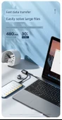 Apple 6-14 Uyumlu 30W Hızlı Şarj Data Kablosu - Siyah (C-L) 12cm - 11