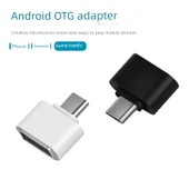Type-C OTG Adaptör - Metal Kordonlu - Altın - 1 Adet - 8