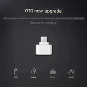 Type-C OTG Adaptör - Metal Kordonlu - Altın - 1 Adet - 6