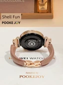 Huawei Watch GT3 42mm Uyumlu Deri Halkalı Bileklik - Kahve - 8