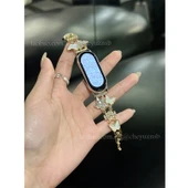Xiaomi Mi Band 5/NFC Bileklik - Şeffaf Kasa - Altın - 1