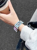 Denim Deri - Gülen Köpek vivo WATCH 2 [46mm] için - 5