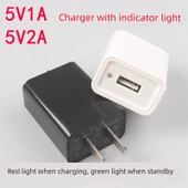 Renk Değiştiren Lambalı 5V USB Şarj Başlığı - 5V2A Başlık + 1.5m Android Hızlı Şarj Kablosu - 3
