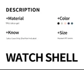 Huawei FIT2 Uyumlu Fildişi Beyazı PC Entegre Saat Kılıfı - 8