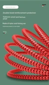 Type-C Hızlı Şarj Data Kablosu - 2 Metre Kırmızı ve Gri - 10
