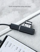 Type-C USB 3.0 Data Kablosu - 0.15m - Derin Siyah Kauçuk Kaplama - 11