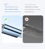Type-C USB Kablo 120W Süper Hızlı Şarj Alüminyum Örgülü 1m Siyah - 7