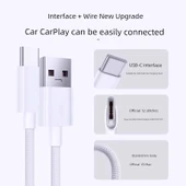 iPhone 15/16 Çift Type-C Örgülü Şarj Kablosu 1.5M - Model 2 - 4