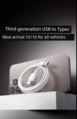 iPhone 15/16 Çift Type-C Örgülü Şarj Kablosu 1.5M - Model 2 - 10