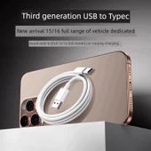 iPhone 15/16 Çift Type-C Örgülü Şarj Kablosu 1.5M - Model 2 - 2