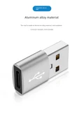 Type-C - USB Hızlı Dönüştürücü - Gümüş Beyaz - 2 Adet - 11