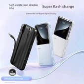 20000mAh Taşınabilir Hızlı Şarj Powerbank - Gece Siyahı - 22.5W - 2