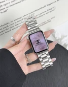 Xiaomi Bileklik 9Pro Metal Kordon - Üç Sıralı Siyah Paslanmaz Çelik - 8