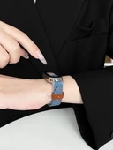 Xiaomi Mi Band 9/NFC Zımbalı Kot Kordon ve Nötr Şeffaf Kılıf - Parlak Siyah (2 Film) - 6