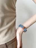 Xiaomi Mi Band 9/NFC Zımbalı Kot Kordon ve Nötr Şeffaf Kılıf - Parlak Siyah (2 Film) - 4