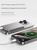 Manyetik Kablosuz Powerbank - 10000mAh - Koyu Gece Moru 5000mAh - 4
