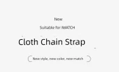 Apple Watch S10 46mm Sarı Kanvas Kordon - 7