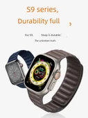 Apple Watch S10 46mm Sarı Kanvas Kordon - 3