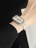 Huawei Bileklik 10/10nfc Uyumlu Ay Yüzü Desenli Altın Akıllı Bileklik Kayışı thumbnail 7