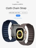 Apple Watch S10 46mm Sarı Kanvas Kordon - 2