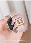 Xiaomi Bracelet 8Pro Gümüş Konnektörlü Kayış - Pirinç Beyazı ve Açık Pudra - 11