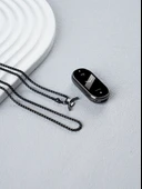 Xiaomi Mi Band 9/8 Uyumlu Kolye Askısı - Gümüş - Konnektörlü + 2 Film - 7